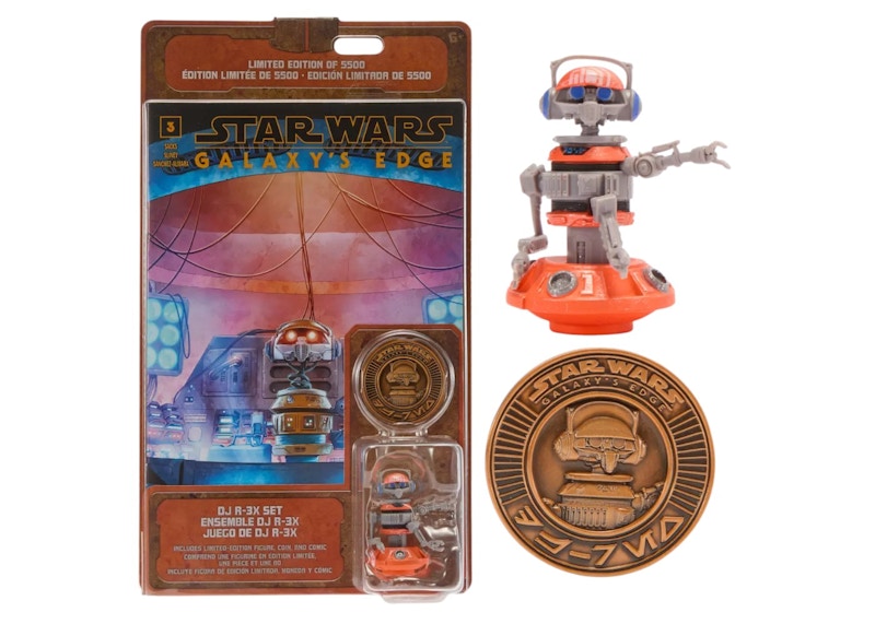 Star Wars Limited Edition DJ R-3X Action Figure, Comic Book and Coin Set