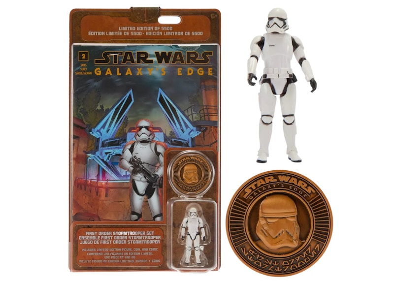 Star Wars Limited Edition First Order Stormtrooper Action Figure, Comic Book and Coin Set