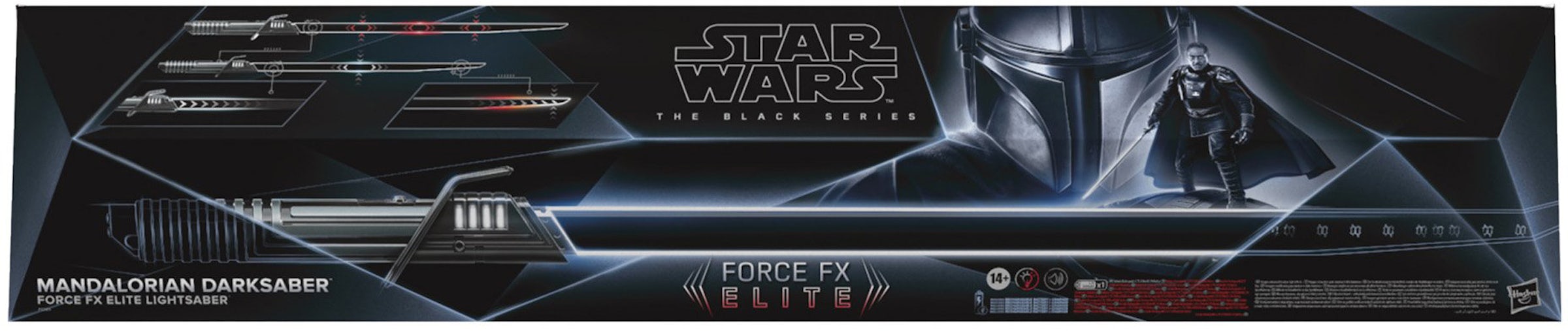 Star Wars The Black Series - Sabre de Luz Force Fx Elite - Mandalorian  Darksaber - Hasbro - superlegalbrinquedos