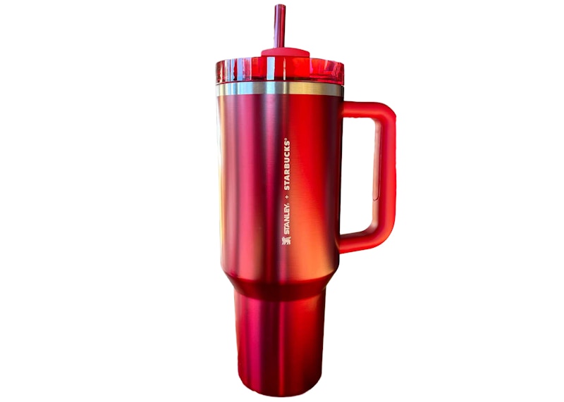 Stanely x Starbucks 40 oz Holiday 2023 Tumbler Mug Red in