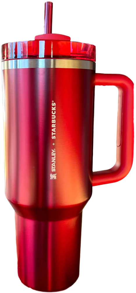 Stanley x Starbucks 40 oz Holiday 2023 Tumbler Mug Red in Stainless Steel -  US