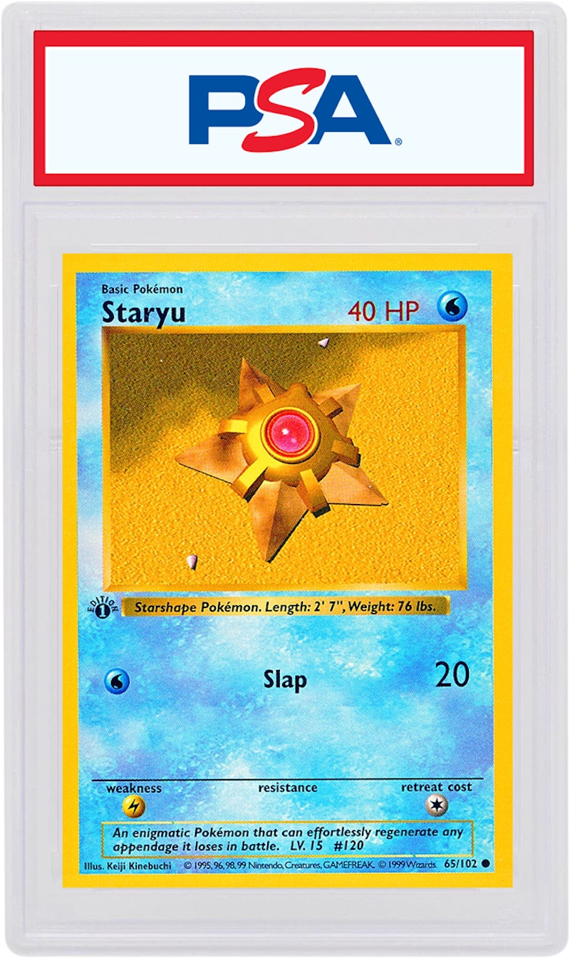 Staryu 1999 Pokemon TCG Base Set 1st Edition #65/102 - 1999 - US