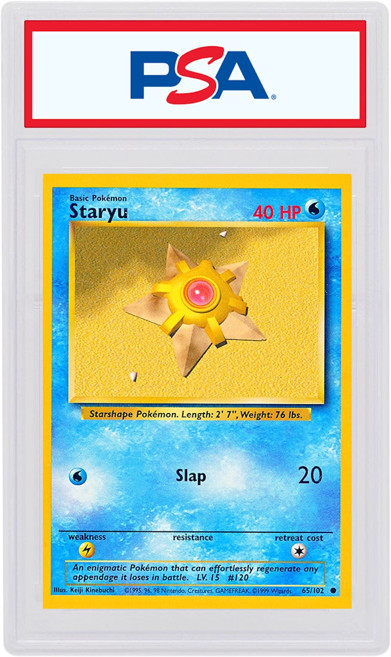 Staryu 1999 Pokemon TCG Base Set #65/102 - 1999 - US