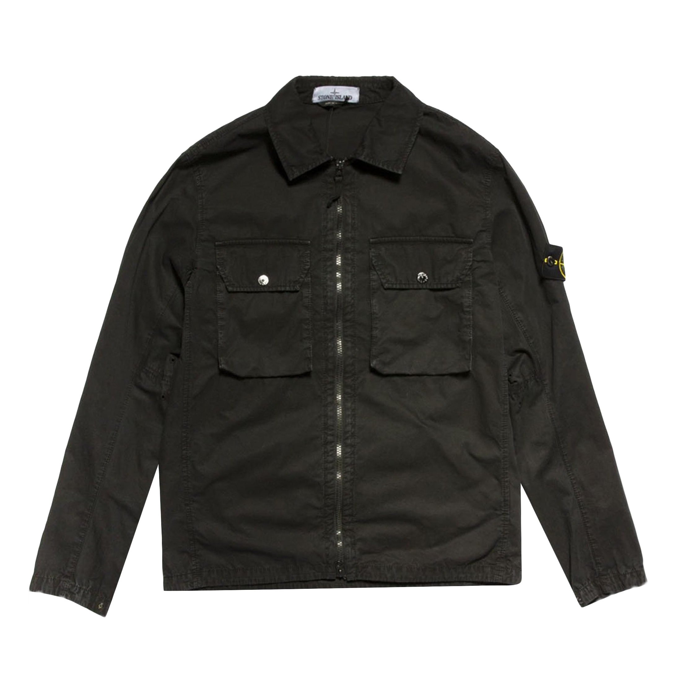 Stone Island 2 Pocket Shirt Jacket Black メンズ - FW21 - JP