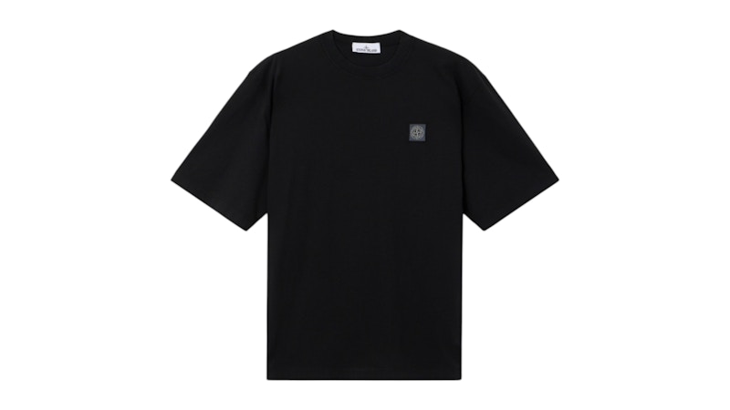 Stone Island 2100025 Combed Organic Cotton Jersey Black