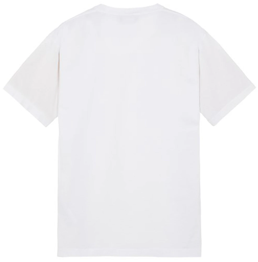 Stone Island 21579 Stitches Two Embroidery T-shirt White Men's - SS23 - US