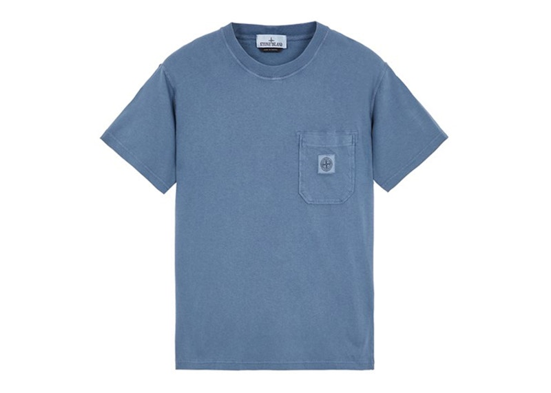 Stone Island 21957 Organic Cotton Jersey Fissato Effect T