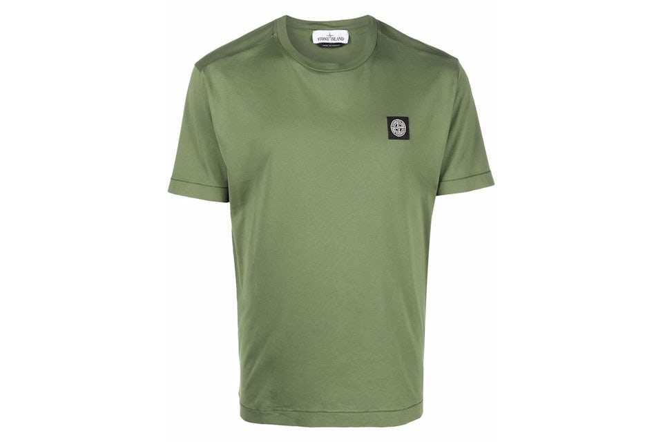 Khaki green stone island t shirt Clearance