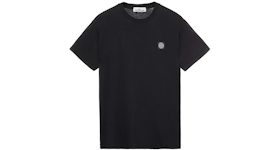 Stone Island 24113 60/2 Cotton Slim fit Logo Applique T-Shirt Black