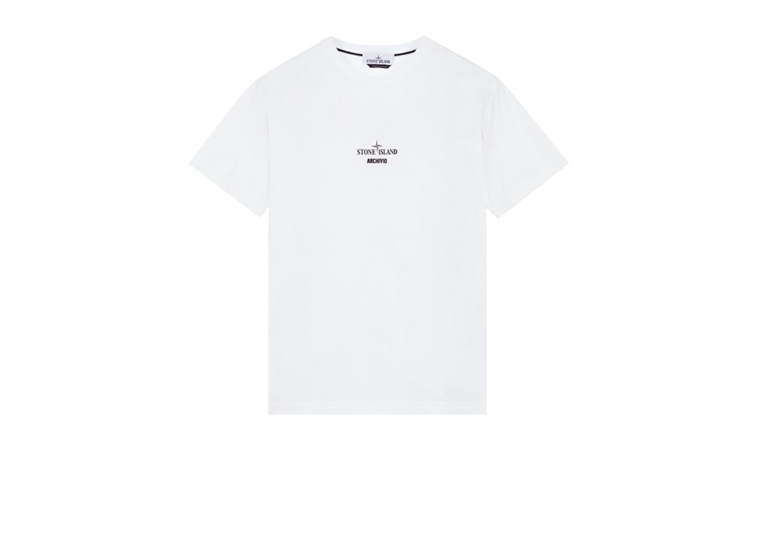 Pre-owned Stone Island 2ns91  Archivio Project Pvc T-shirt White