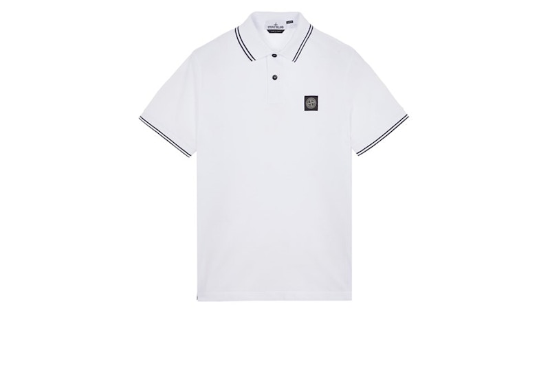 Stone Island 2SC18 Polo Shirt White Men's - SS23 - US