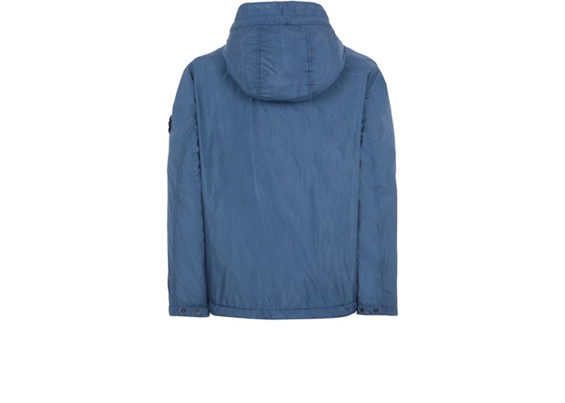 Stone island store crinkle jacket blue