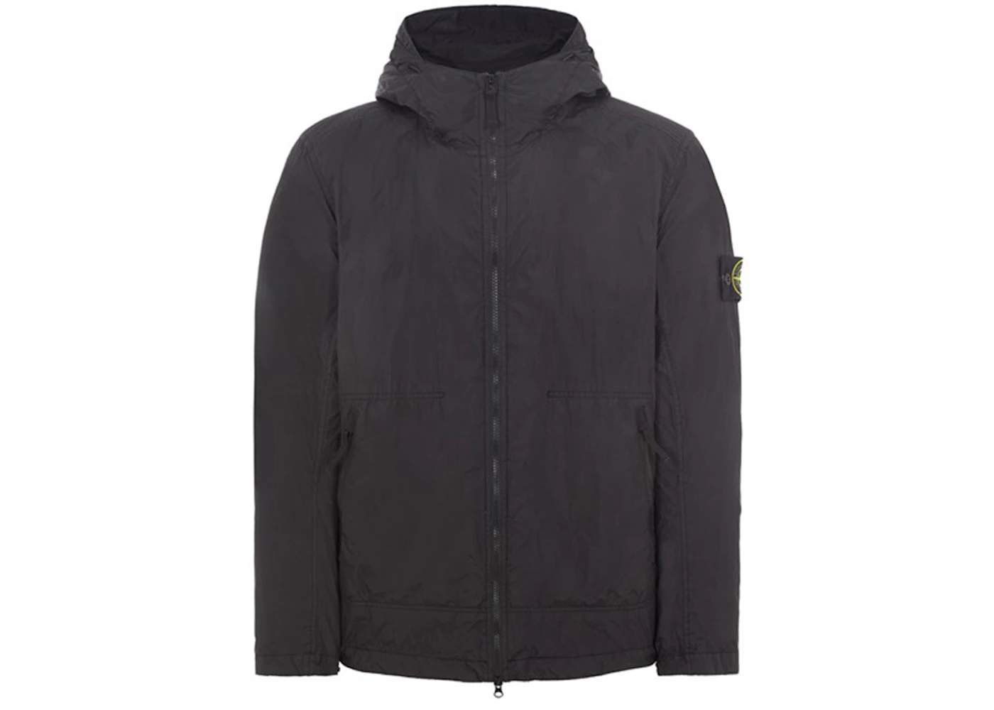 Stone Island 40522 Garment Dyed Crinkle Reps NY Jacket Black Men's ...
