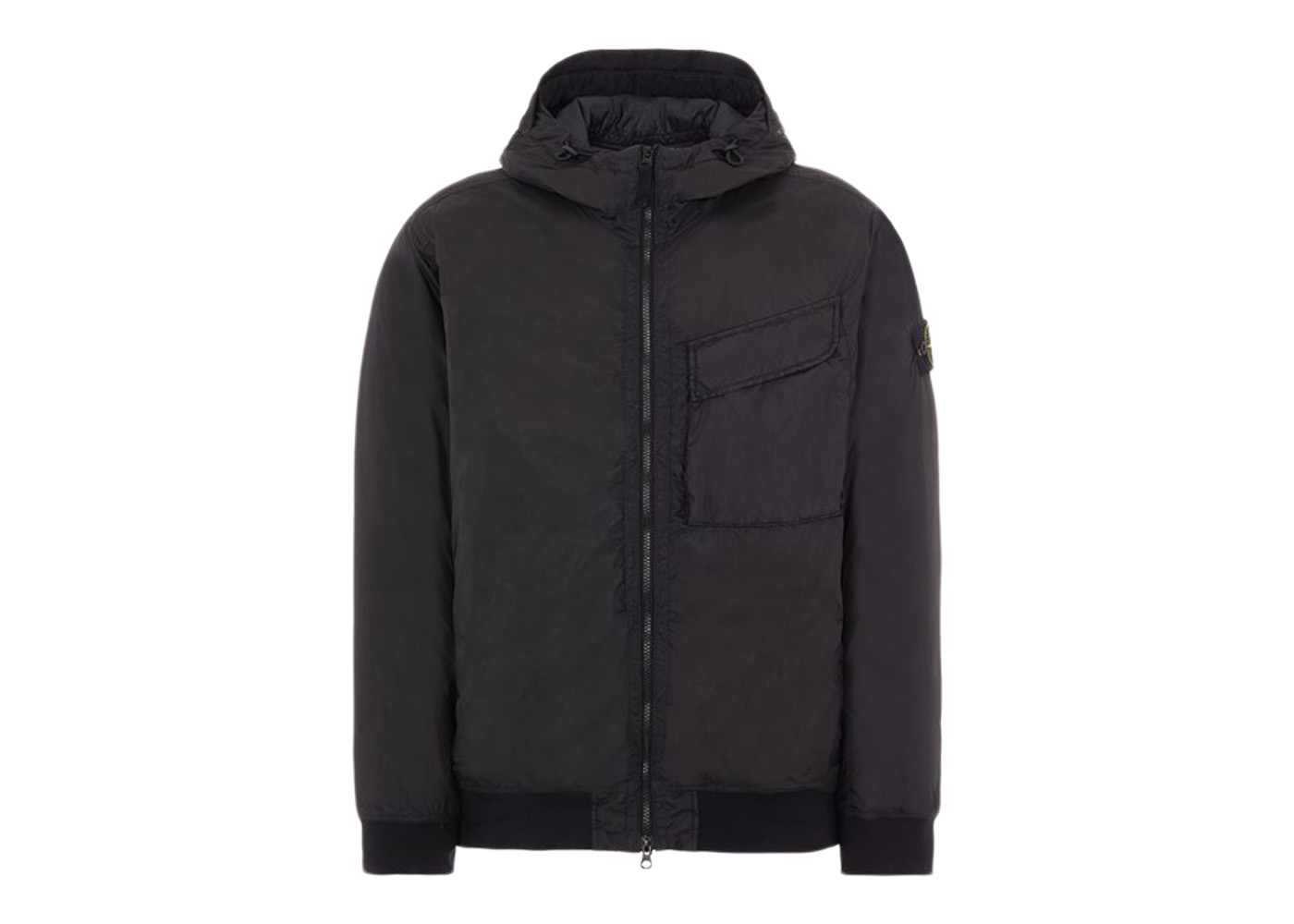 Stone Island 40723 Garment Dyed Crinkle Reps R-NY With Primaloft-TC Jacket  Black