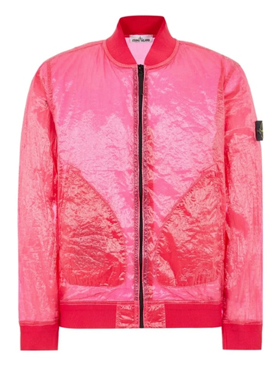 Pre-owned Stone Island 433q2 Piattina Garment Dyed 82/22 Jacket Pink