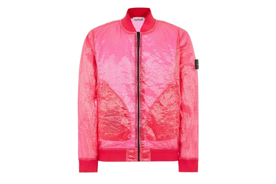 Pre-owned Stone Island 433q2 Piattina Garment Dyed 82/22 Jacket Pink