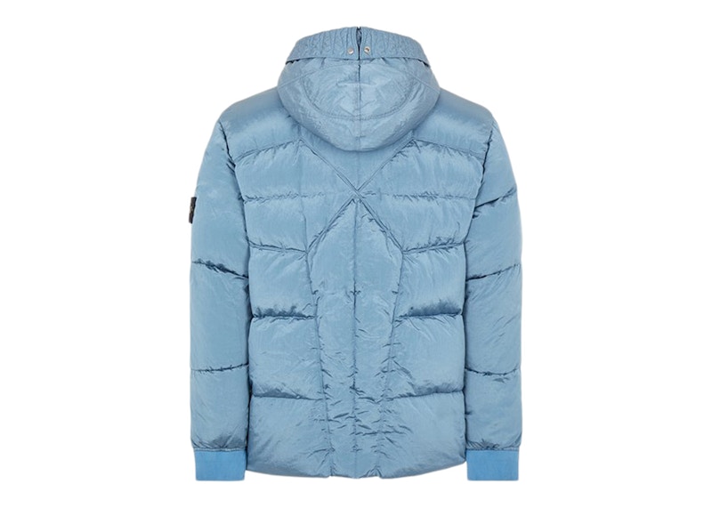 Stone island hooded online puffer jacket