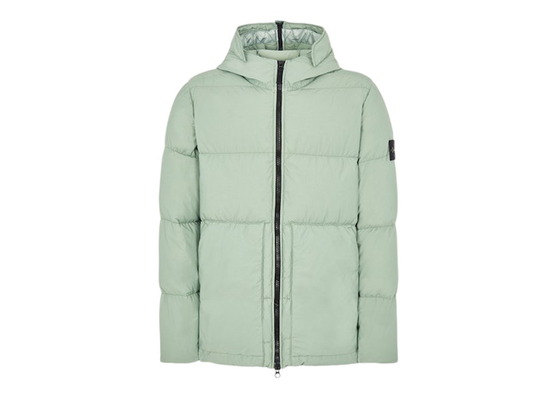 Stone Island 44132 Naslan Light Watro Down Jacket Sage Green Men's