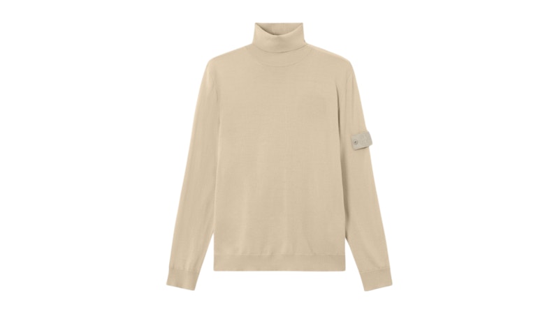 Stone Island 5100075 Pure Light Rws Wool Ghost Knit Beige