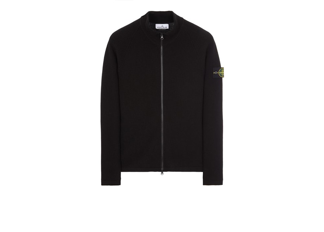 Pre-owned Stone Island 526d8 Knit Sweater Black