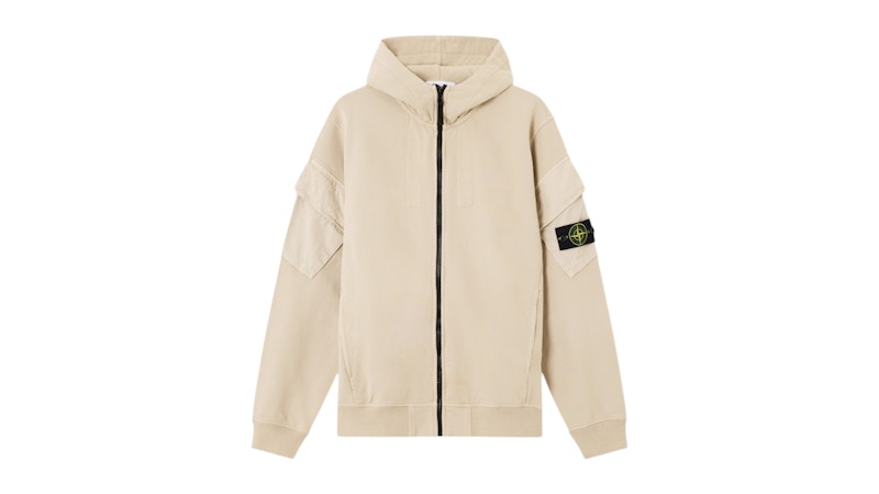 Stone Island 6100009 Brushed Organic Cotton Fleece Desert