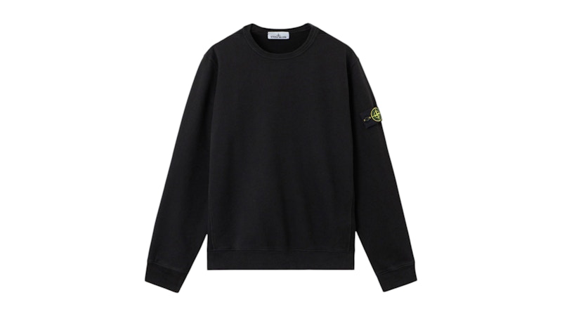 Stone Island 6100028 Brushed Organic Cotton Fleece Lead Grey