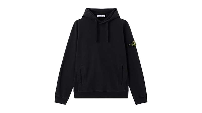 Stone Island 6100029 Brushed Organic Cotton Fleece Black