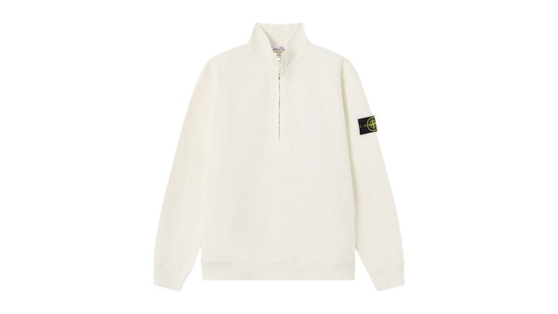 Stone Island 6100068 Brushed Organic Cotton Fleece Ivory