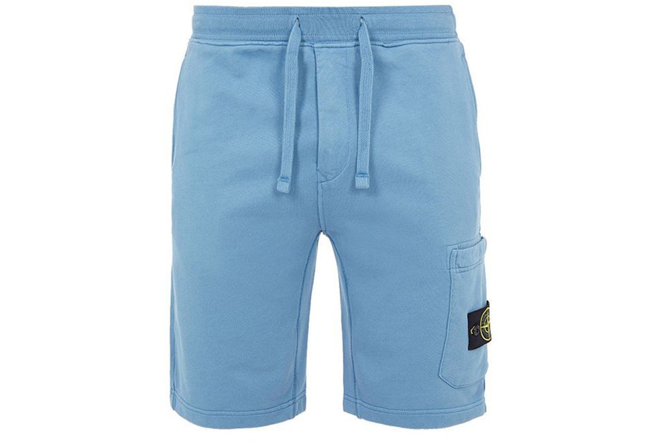 Turquoise stone island shorts Clearance