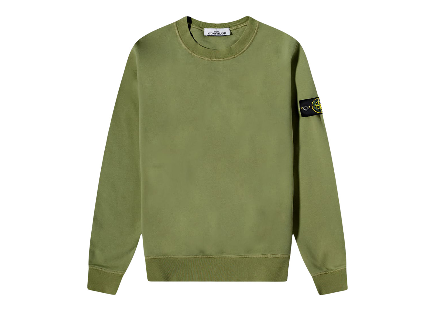 Stone island store olive sweatshirt