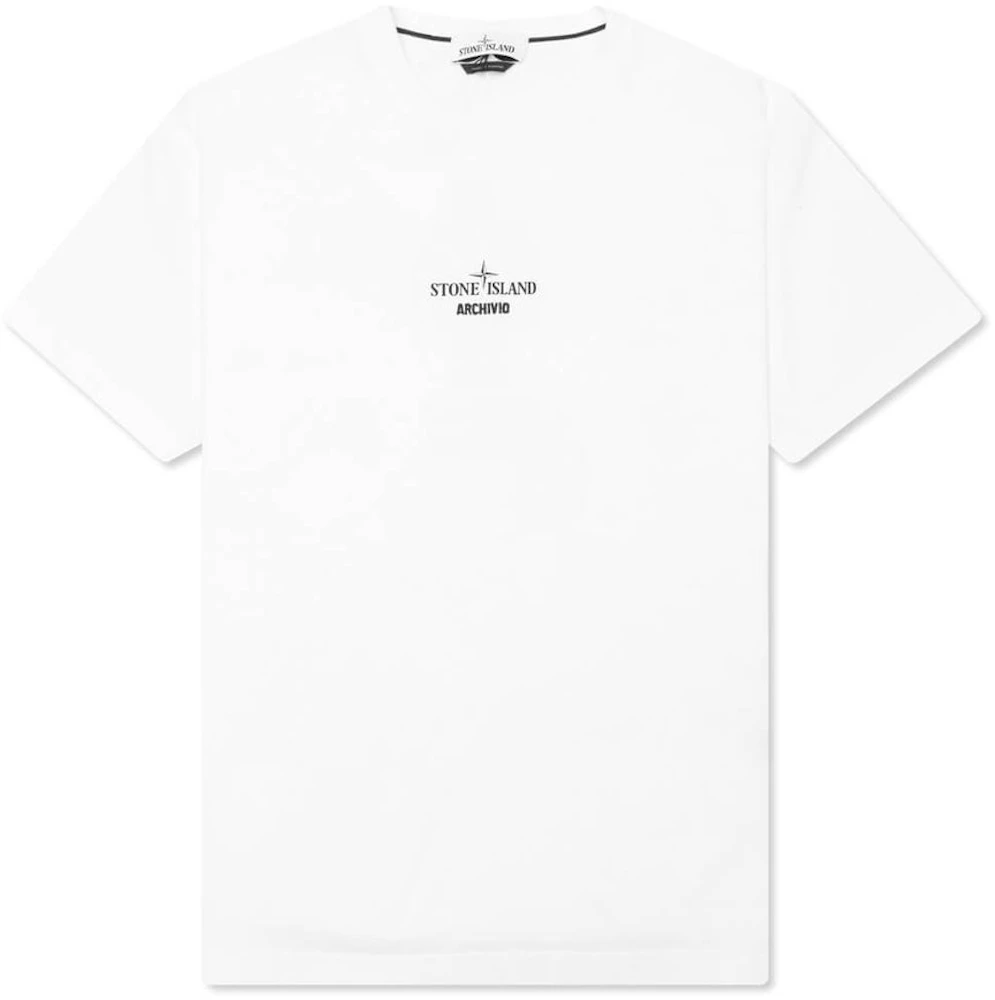 succes Gemeenten grens Stone Island Archivio 2NS91 Slim Fit T-shirt White - FW21 - US