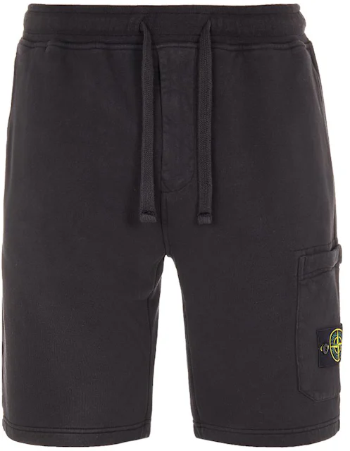 Stone Island Cargo Fleece Shorts Black Men's - FW22 - US