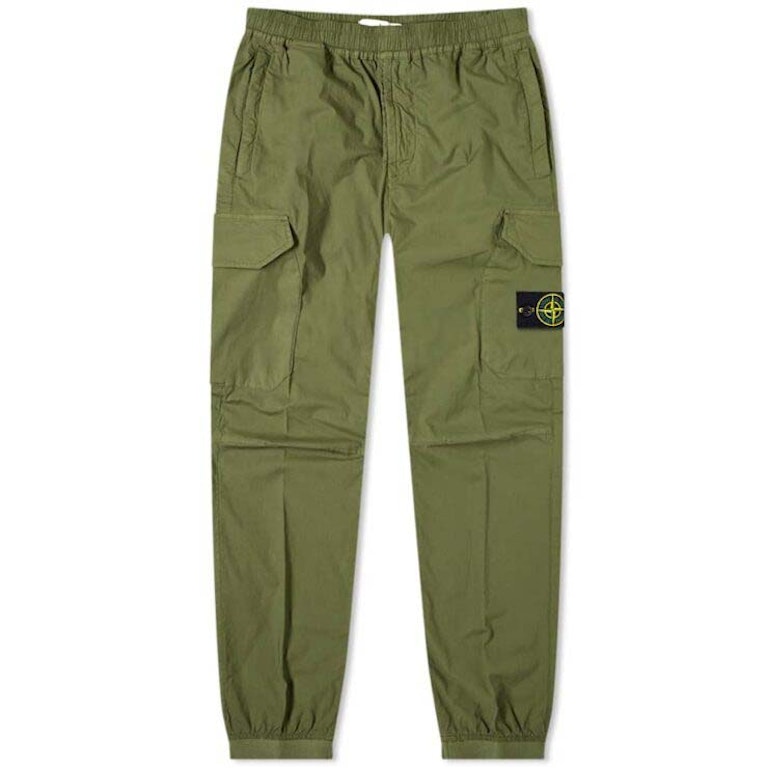 Pre-owned Stone Island Cargo Pants Olive