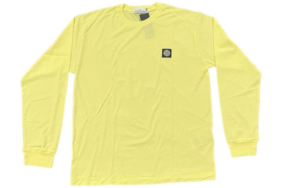 Stone Island Chest Logo L/S T-shirt Mellow Yellow