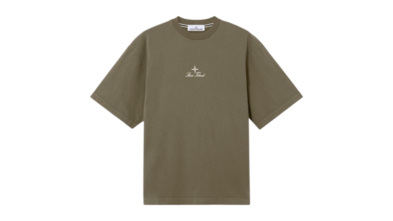 Stone Island Combed Organic Cotton Jersey 2100021 T-shirt Military