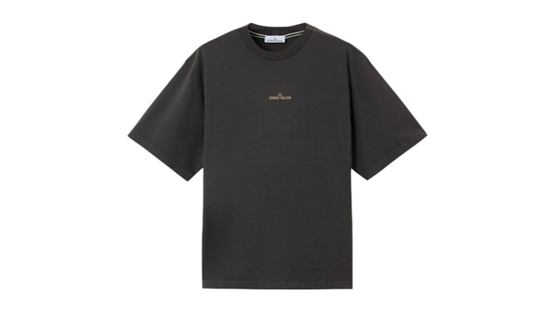 Stone Island Combed Organic Cotton Jersey 2100037 T-shirt Lead
