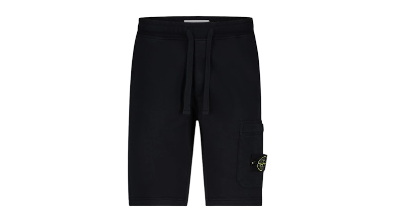 Pre-owned Stone Island Men's Felpa Bermuda Shorts In Navy Blue