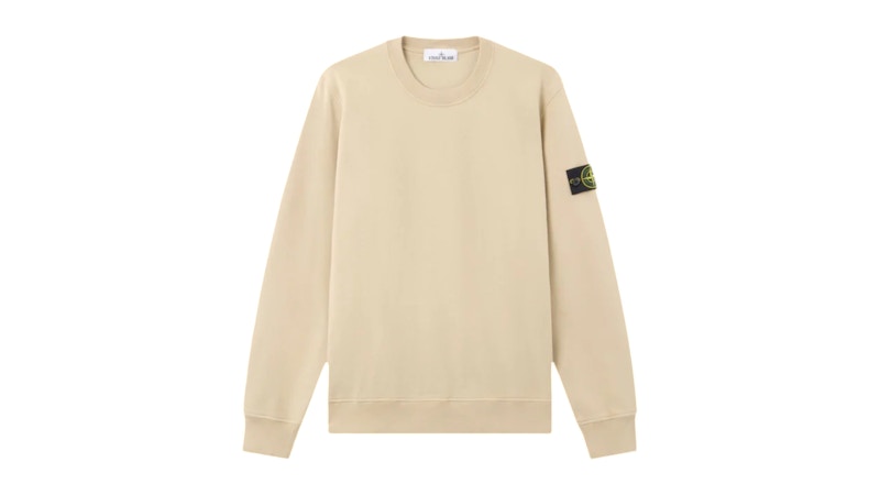 Pre-owned Stone Island Men's Felpa Crewneck Sweatshirt In Desert In Sand