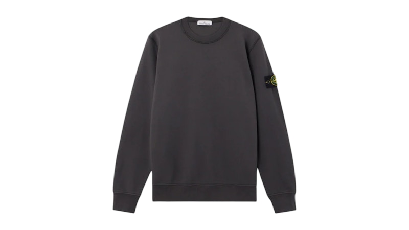 Pre-owned Stone Island Men's  Felpa Crewneck Sweatshirt In Lead Grey In Gray