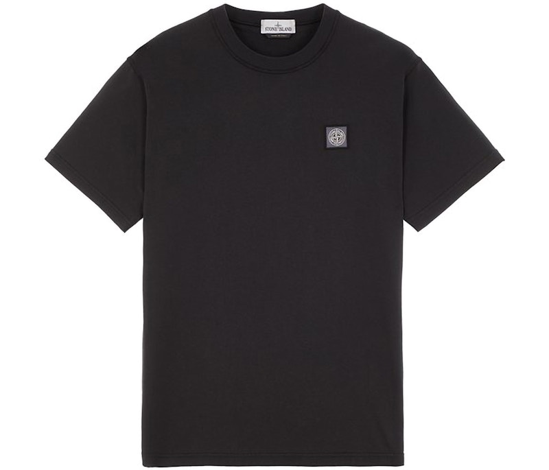Pre-owned Stone Island Fissato Treatment T-shirt In Black