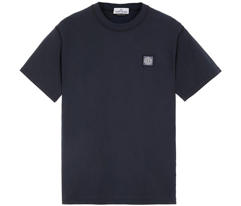 Pre-owned Stone Island Fissato Treatment T-shirt In Blue