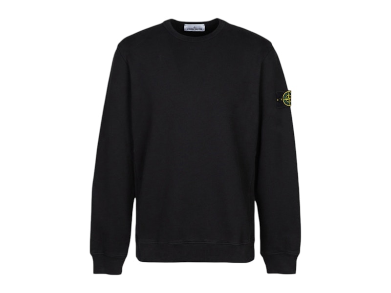 Pre-owned Stone Island Men's  Fleece Crewneck Sweatshirt In Black