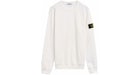 Stone Island Fleece Garment Dyed Crewneck White