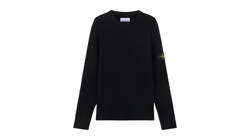 Stone Island Full Rib RWS Wool 5100053 Sweater Black