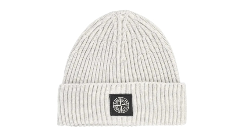 Stone Island Full Rib RWS Wool Beanie Sand Melange