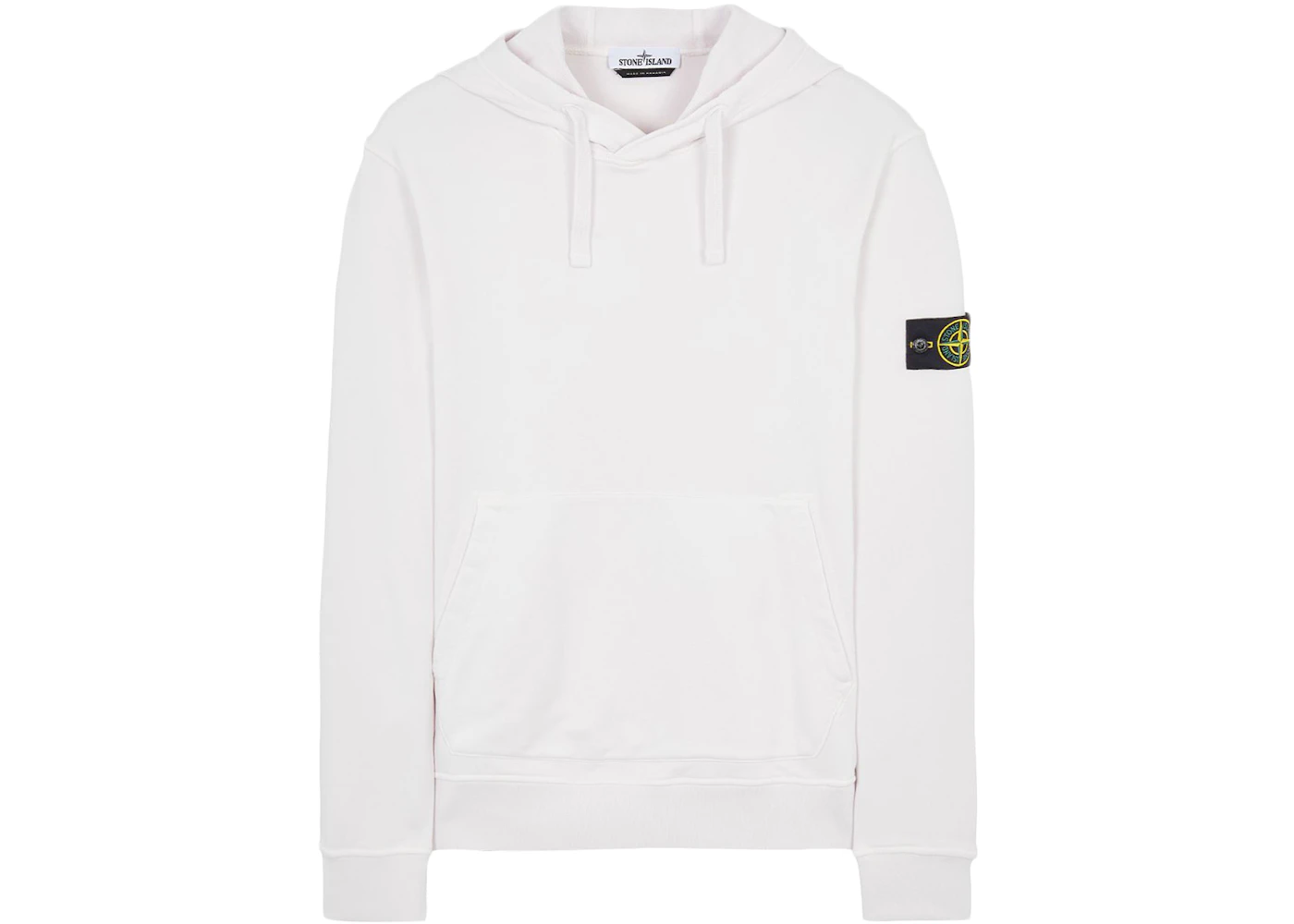 Mens white stone island hoodie Clearance