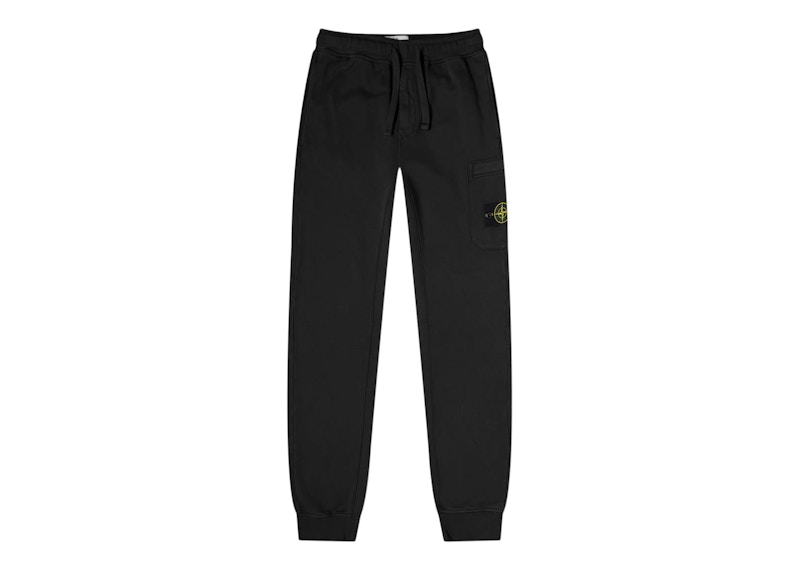 Stone Island Garment Dyed Pocket Sweatpants Black Men