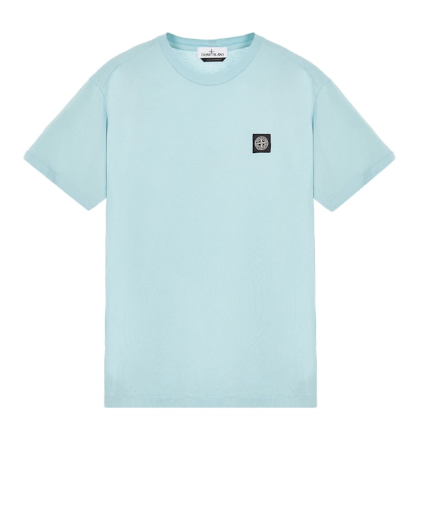 Pre-owned Stone Island Garment Dyed T-shirt Aqua