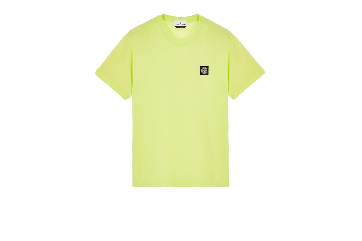 Pre-owned Stone Island Garment Dyed T-shirt Lemon