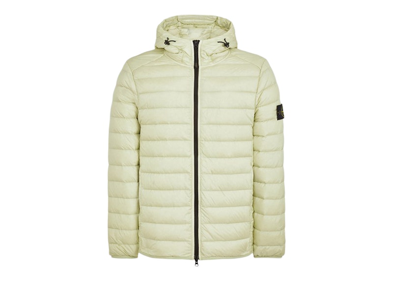 Pre-owned Stone Island Men's Giubbotto Vera Piuma Jacket In Pistachio